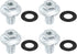 X AUTOHAUX 4 Pcs M12x1.75 Steel Engine Oil Drain Plug Screw for Chevrolet Silverado 1500 2500 3500 HD Malibu S10 Monte Carlo Silver Tone...