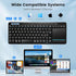 Multi-Device Wireless Bluetooth Keyboard with Touchpad-Wireless TV Keyboard with Multi-Touch Big Size Trackpad,Support 3 Devices for TV,Windows, A...