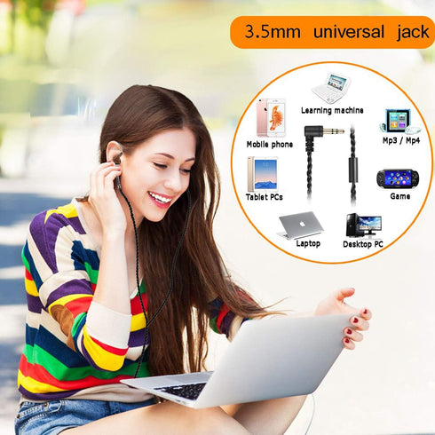 in Ear Monitor Headphones, HiFi Stereo IEM Earphones, Dynamic Dual Driver Wired Earbuds with Detachable Cable, Noise Canceling Headset for Singers...
