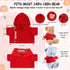 6 PCS Stuffed Bear Clothes Tee Shirt Sublimation Plush Bear Shirts Classic Stuffed Animal Bear T Shirts Hoodie 14-18 Inches Stuffed Bear Dolls...