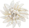 AeraVida Dancing White Petals Mother of Pearl-Cultured Freshwater Pearl Pin or Brooch | Floral Accessories for Women | Handmade Floral Brooch...