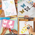 Butterfly Stencils for Painting Wood A4 Butterfly Stencil Paint Stencils for Painting on Wood Burning Art Craft Canvas Furniture Wall (8 butterfly...