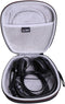 LTGEM Hard Headphone Case for Logitech H390, H430, H570e / JLab Go Work, JIAMQISHI, EAGLEND, FEABASK Headset (Inside:6.8"x7"x2.9") - Black+Grey...