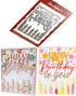 Cutting Dies Metal Stencils Scrapbooking Tool DIY Craft Carbon Steel Embossing Template for Paper Card Making (Happy birthday and candles-14.5x11....