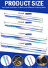 JETKONG 4 Pcs Kitchen Tweezers, 12'' and 10'' Stainless Steel Cooking Tweezers Set, High-Precision Tweezers Tongs for Cooking, Repairing, Seafood ...