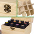 Essential Oil Storage Box High Capacity Wooden Essential Oils Display Organizer Stand Holder for 15 ml Bottles Nail Polish Collection....