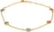 Barzel 18K Gold Plated Multi Color Evil Eye Anklet For Women, 10 Inches - Made in Brazil...