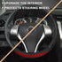 GIANT PANDA Steering Wheel Cover for Nissan Rogue - Car Steering Wheel Cover for Nissan Altima Sentra(Red-Round-Shaped)...