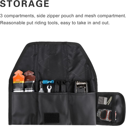 Rhinowalk Bike Saddle Bag Bicycle Under Seat Bag Repair Tools Pouch Frame Bag for Mountain Road Bike Cycling Accessories...