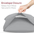 Superity Linen Pillow Cases Queen Size - Envelope Enclosure - 2 Pack - 100% Soft and Comfortable Premium Cotton - Grey...