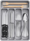 Lifewit Silverware Drawer Organizer Tray, Plastic Cutlery Storage for Kitchen Drawer, Flatware and Utensil Holder Divider for Spoons Forks Knives ...