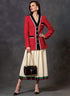 Vogue V1643E5 Women's Semi Button Jacket, Fitted Dress, and Pleated Skirt Sewing Patterns, Sizes 14-22, White...