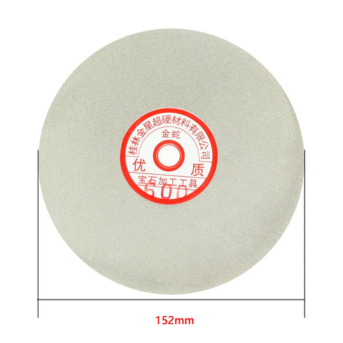 uxcell 6-inch Grit 600 Diamond Coated Flat Lap Wheel Grinding Sanding Polishing Disc...