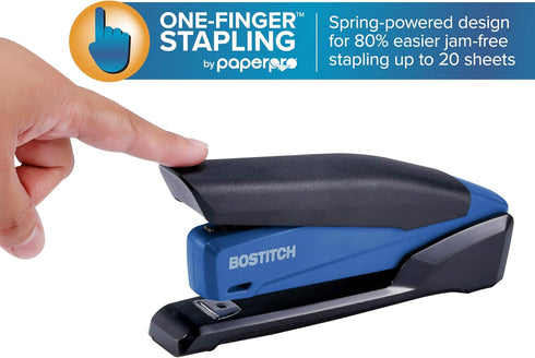Bostitch Office Executive 3 in 1 Stapler, includes 210 Staples and Integrated Staple Remover, One Finger Stapling, No Effort, 20 Sheet Capacity, S...