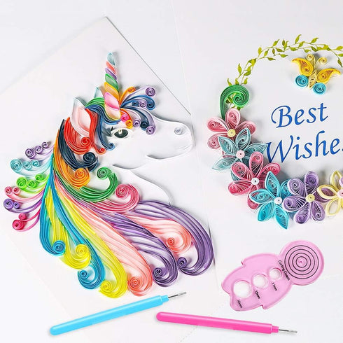 12 Pack Paper Quilling Tools Slotted Kit, Different Sizes Rolling Curling Quilling Needle Pen Paper Cardmaking Project Tools Set for Paper Flowers...
