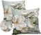 Waterproof Pillow Covers for Couch Throw Pillow Cases Set of 2, Farmhouse White Magnolia Flower Decorative Cushion Pillow Covers 18x18In,Indoor Ou...