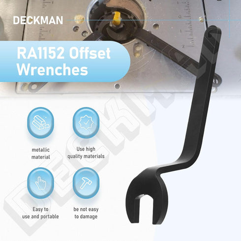 DECKMAN RA1152 Offset Wrenches for Router Bit-Changing Compatible With Bosch Routers RA1152 Offset Wrenches 1613, 1613EVS, 1617, 1617EVS, 1619EVS ...