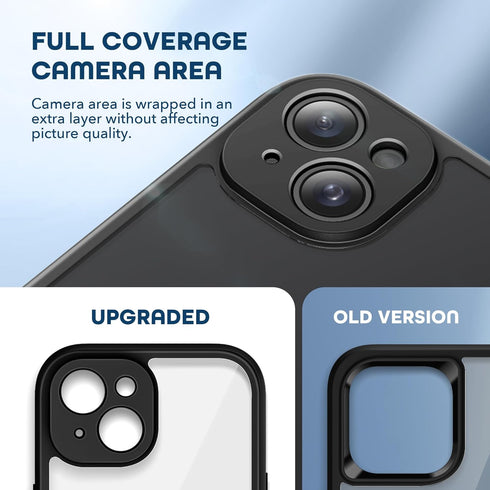 TIESZEN Compatible with iPhone 15 Plus Case, with Built-in 9H Tempered Glass Screen Protector & Upgraded Camera Protection, Dustproof Cover Design...