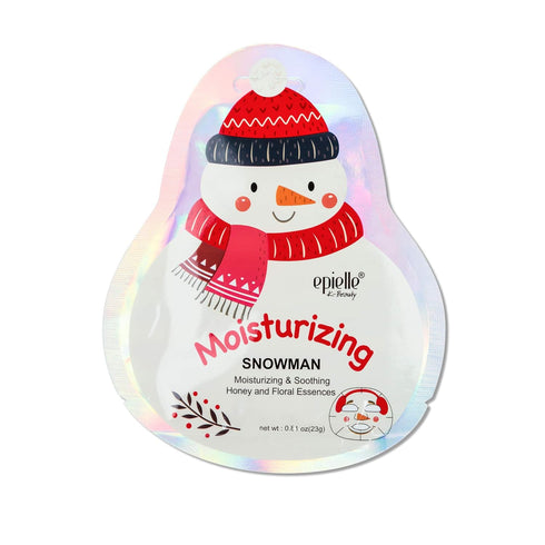 Epielle Christmas Holiday Character Sheet Mask Assortments, Santa, Reindeer, Snowman, Elf, Gingerbread, Penguin| Stocking Stuffers, Christmas Gift...