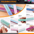 Rustark 26Pcs Resin Sanding and Polishing Casting Tools Assortment Kit Includes Sand Papers Metal Resin Files Polishing Blocks Scissors Brush Poli...