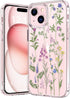bicol Compatible with iPhone 15 Case,Crystal Clear Cover with Fashionable Designs for Girls Women,Slim Fit Shockproof Protective Acrylic Phone Cas...
