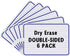 6-Pack 9"x12" Lines & Blank Dry Erase Whiteboard | Small Double-Sided Mini White Boards for Teachers, Students, Home, Classroom & Office...
