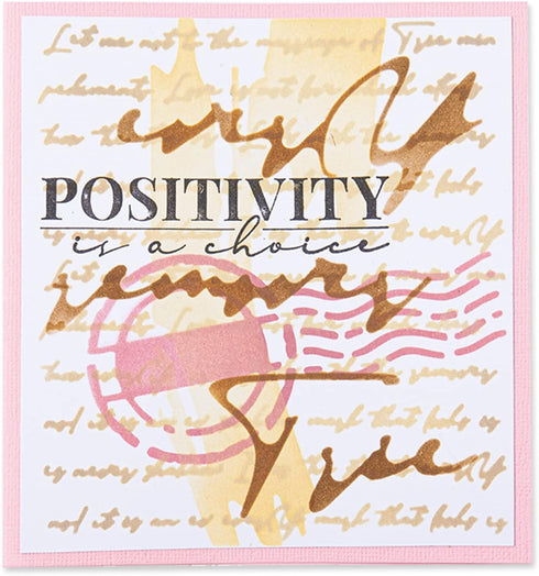 Sizzix Layered Reusable Crafts 4PK Scroll Text by Olivia Rose | 664916 | Chapter 4 2022 Stencils, Mulitcolour...