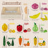 HERSITY Wooden Play Food Set Cutting Fruits and Veggies Toys for Toddlers 1-3, Pretend Play Kitchen Accessories Montessori Educational Toys for Ki...