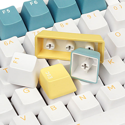 Happy Balls Keycaps Doubleshot PBT Keycap Set Custom OEM Profile Cherry MX Keyset for 61 63 64 66 68 84 87 96 100 104 108 MX Switches Mechanical K...