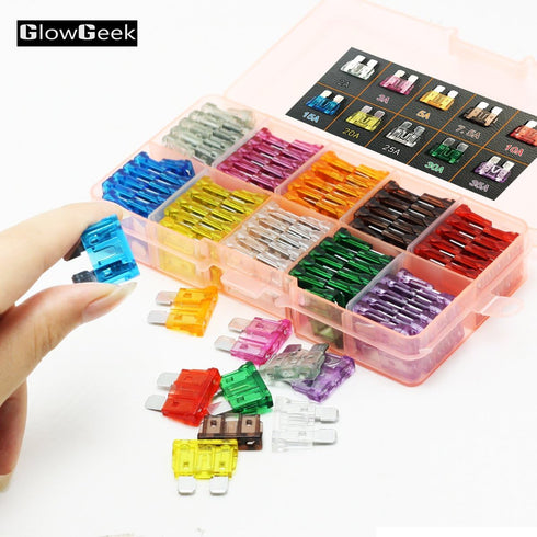 100pcs Assorted Auto Car Truck Standard Blade Fuse Assortment 2A 3A 5A 7.5 A 10A 15A 20A 25A 30A 35A Car Boat Truck SUV Automotive Replacement Fus...