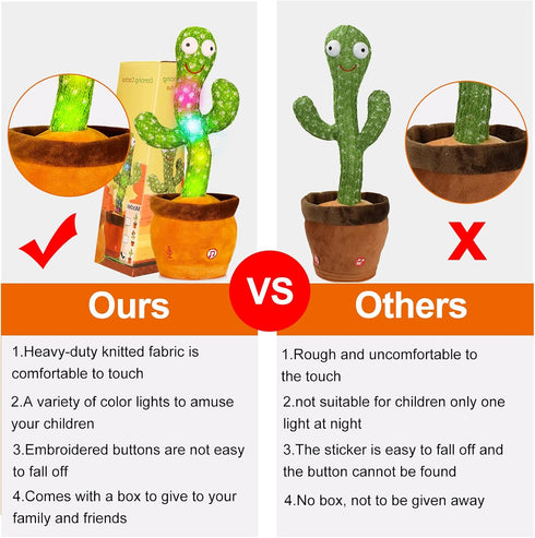 Baby Dancing Cactus for Baby Toys Boys Girls, Dancing Cactus Mimicking Toy Talking Cactus Toy 6 to 12 Month Old Baby Toys, Talking Imitation Toys ...