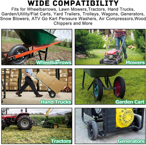 4.10/3.50-4" Inner Tube Tire with TR-87 Bent Valve Stem Replacement Lawn Mower Tire Tubes Wheelbarrow Tires for Tractor Garden Carts Hand Trucks M...