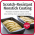 GoodCook 8" x 4" Nonstick Steel Bread Loaf Pan, Multipurpose Nonstick Bread and Meatloaf Baking Pan, Gray...
