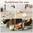 3-Speed Rechargeable Milk Frother, Handheld Electric Coffee Frother Wand with Detachable Stainless Steel Double Rings Whisk, Electric Drink Mixer ...