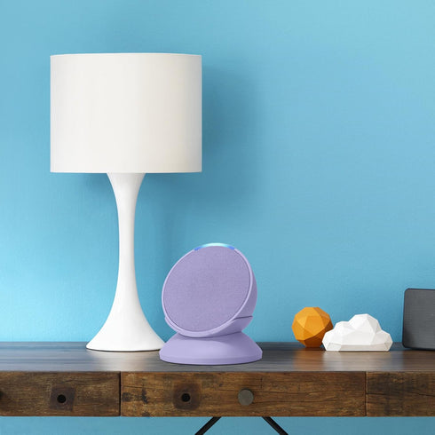 Stand for Echo Pop - Desktop Holder Mount for Echo Pop,Built-in Cable Management,Lavender Bloom...