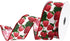 Homeford Fresh Spring Strawberries Faux Linen Wired Ribbon, 1-1/2-inch, 10-Yard, Ivory...