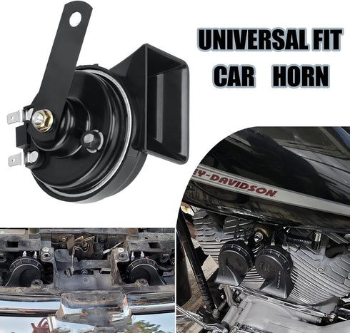 SEINECA Car Single Horn Loud Waterproof 12V High Tone Snail Electric Horn for Motorcycle Pickup RV SUV MPV Van Electric scooter. (High Tone)...