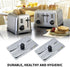 2pcs Toaster Dust Cover, Stainless Toaster Appliance Top Cover, Steel Electric Bread Maker Upper Cover for Bread Machine...