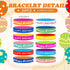 Sabary 48 Pcs Happy Birthday Pencils Rubber Bracelets Set Birthday Party Favors Birthday Pencils Silicone Wristbands Birthday Bracelet for Kids St...