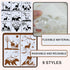 9 Pcs Large Deer Stencils for Painting - Reusable Forest Mountain Tree Deer Head Stencils Painting Templates for Scrapbooking Drawing Wood Wall Ca...