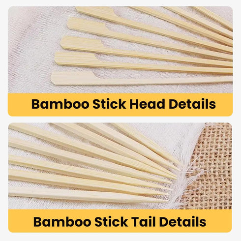 Perfect Stix Paddle Pick 6-200 6" Bamboo Paddle Pick Skewers (Pack of 200)...