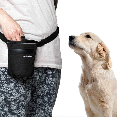 Dog Treats Training Pouch with Clip Waist Belt Magnetic Closure Puppy Doggie Snack Reward Bags Bait Pouches Dog Treat Carrier Holder...