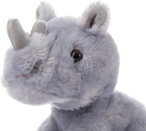 The Petting Zoo Rhino Stuffed Animal, Gifts for Kids, Wild Onez Zoo Animals, Rhino Plush Toy 8 inches...