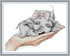Abillyn Embroidery Cross Stitch Kits Super Cute Baby Elephant Stamped with Printed Pattern Starter Kit (Elephant)...