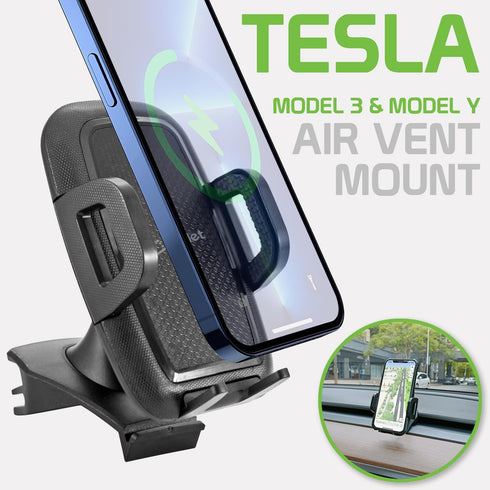 Cellet Tesla Model Y & Model 3 Air Vent Phone Mount, Phone Holder Compatible for Tesla Model 3 & Tesla Y (Vent Mount Full Size)...