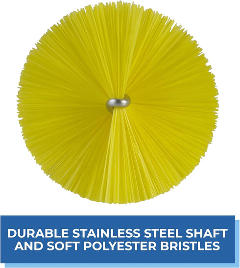 Vikan, Yellow Tube Brush,2.4",PP/PBT, 5370...