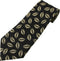 Men's Happy Valentine's Day Neutral Color Lipstick Kisses Regular Neck Tie - Black...