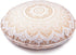 Indian Mandala Cotton Handmade Gold Ombre Round Floor Pillow Ethnic Floor Cushion Case Yoga Mat 32 x 32 Inch Kids Bean Bag Pet Dog Bed Car Chair S...