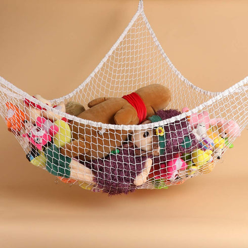 Stuffed Animal Hammock, Toy Hammock Storage Net, LXUNYI Mesh Toy Net Holder Jumbo Wall Corner Giant Baby Kids Children Stuff animals Hammocks Net ...