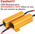 SOCAL-LED LIGHTING 2pcs LED Load Resistors 10 ohm LED Bulbs Turn Signal Error/Blinker/Hyper Flashing (25W)...